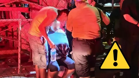 El hecho se registró cerca de las gradas del recorrido