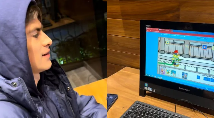Armando “La Hormiga” González jugando Club Penguin
