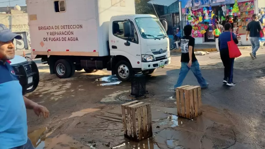 Corte de agua en Tláhuac.