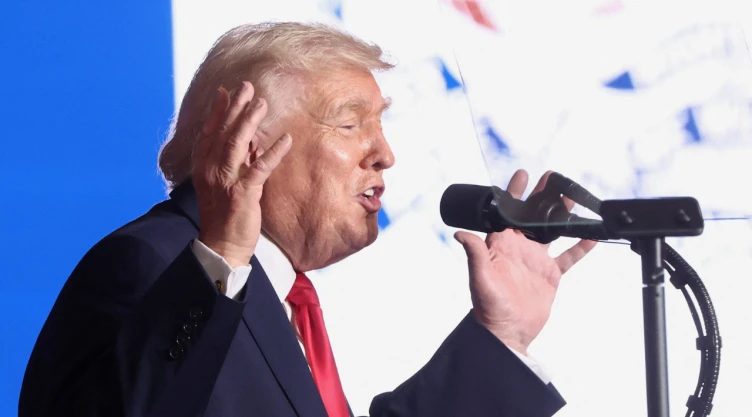 El presidente de Estados Unidos, Donald Trump, pronuncia un discurso sobre energía y economía en Clive, Iowa, EE. UU., el 27 de enero de 2026.