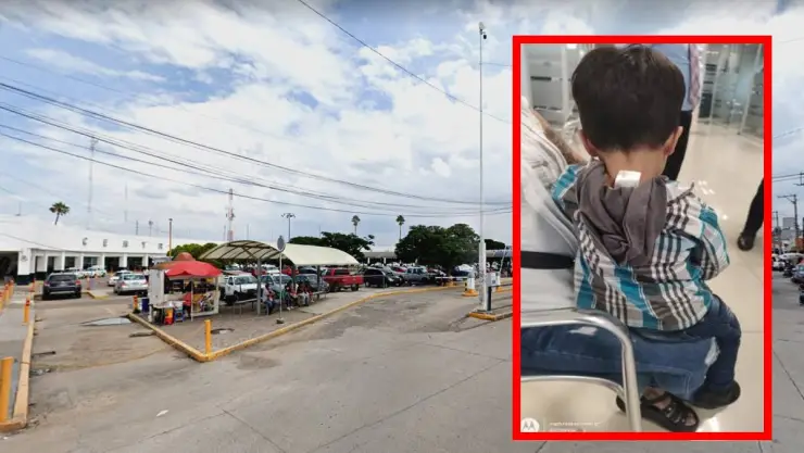 Localizan a niño que caminaba solo en la calle.-