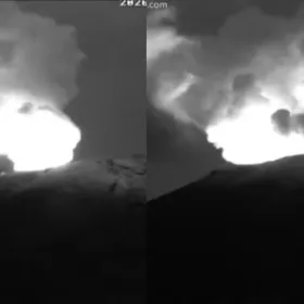 VIDEO: Popocatépetl registra intensa actividad en la madrugada; estado del volcán hoy 1 de octubre 2026