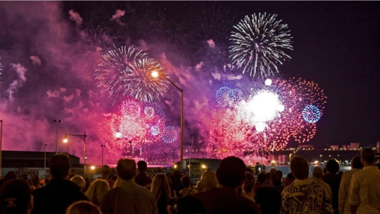 Fuegos artificiales del 4 de julio