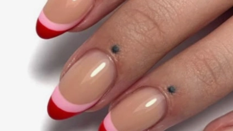 francesas en rojo y rosa