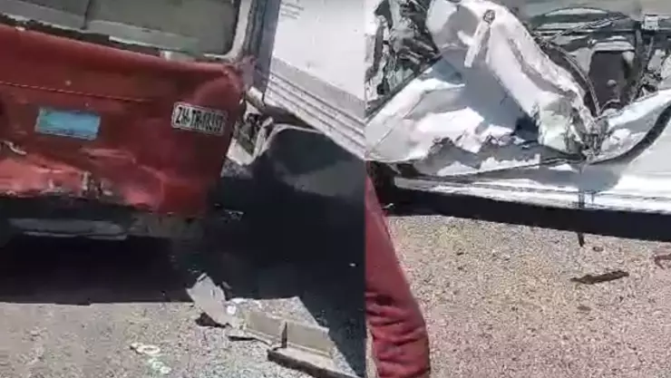 Camión de carga se quedó sin frenos y causó accidente en Zona Centro