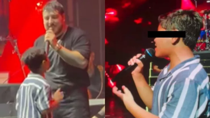 Menor sube al escenario en concierto de Grupo Frontera en Veracruz