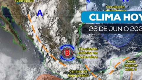 Tormentas severas en Veracruz, Oaxaca y Chiapas Clima hoy 26 de junio