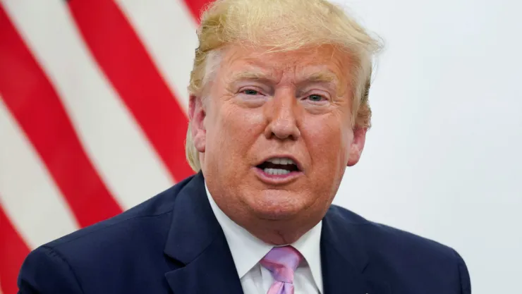 Donald Trump habla durante una reunión bilateral con el mandatario de Brasil, Jair Bolsonaro, en la cumbre de líderes del G20 en Osaka, Japón. Imagen, Reuters.