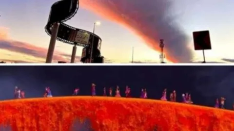 Nubes forman un extraño fenómeno en Durango.