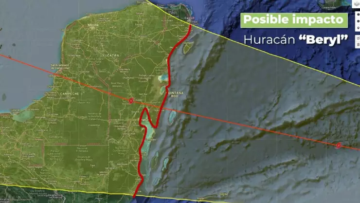 Huracán Beryl tocará tierra entre Tulum y Felipe Carrillo Puerto_ Protección Civil.jpg