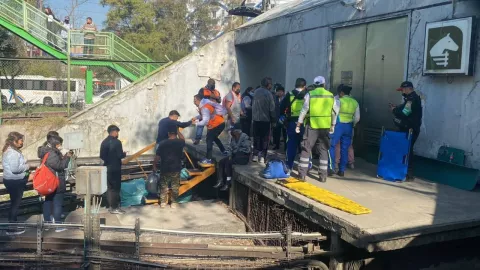 Reportan choque de trenes en la Línea 3 del Metro CDMX