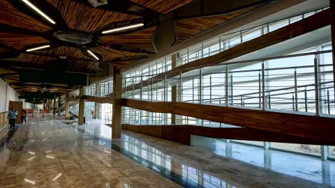 El aeropuerto de Tulum “Felipe Carrillo Puerto” representa más de 75 mil metros cuadrados de construcción