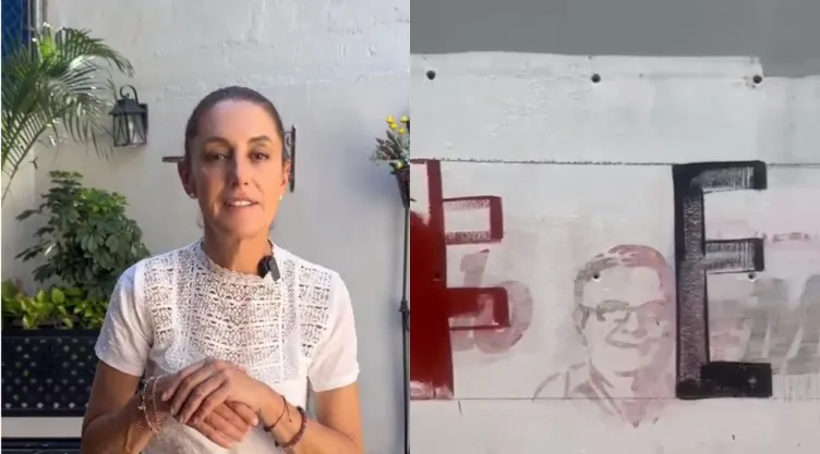 Claudia Sheinbaum pide retirar lonas y pintas a su favor previo a las encuestas