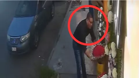 Florería expone a cliente que huyó con flores sin pagar en Zona Centro de Tijuana