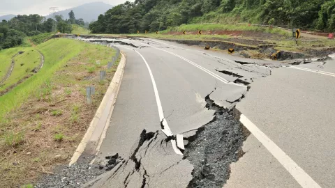 Sismo en carrretera