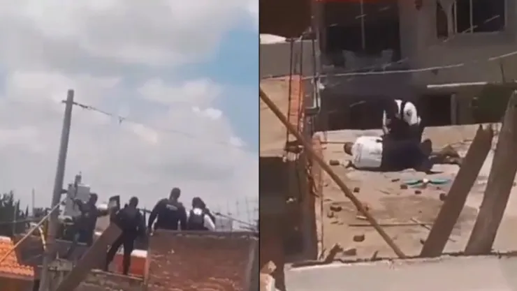 VIDEO: Ladrón intentó escapar y terminó en brazos de policía en Aguascalientes