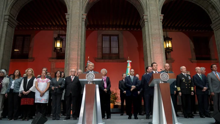 Presidente Enrique Peña Nieto y Andrés Manuel López Obrador