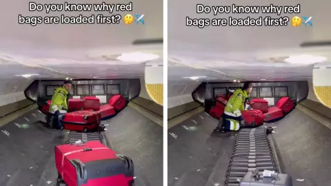 Un video expuso una teor&iacute;a de que las maletas rojas ingresan primero a los aviones antes que el resto &iquest;mito o verdad?