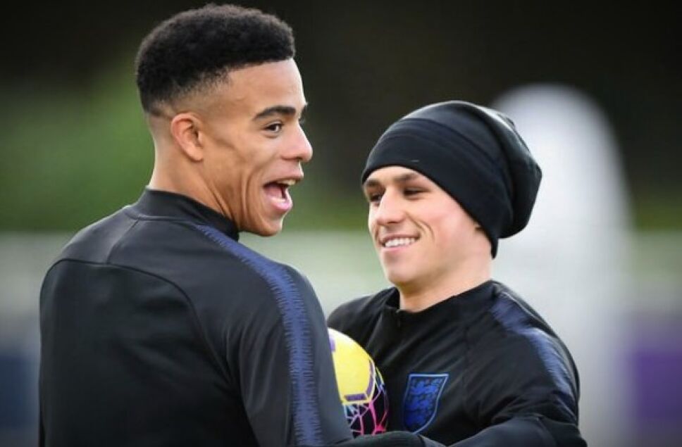 Mason Greenwood y Phil Foden