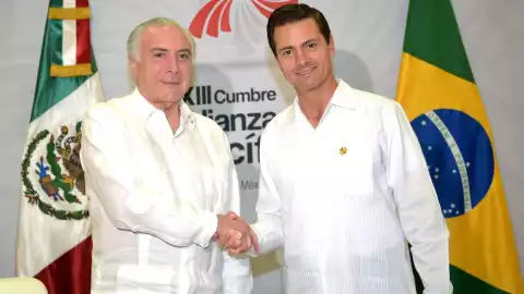 Enrique Peña Nieto y Michel Temer
