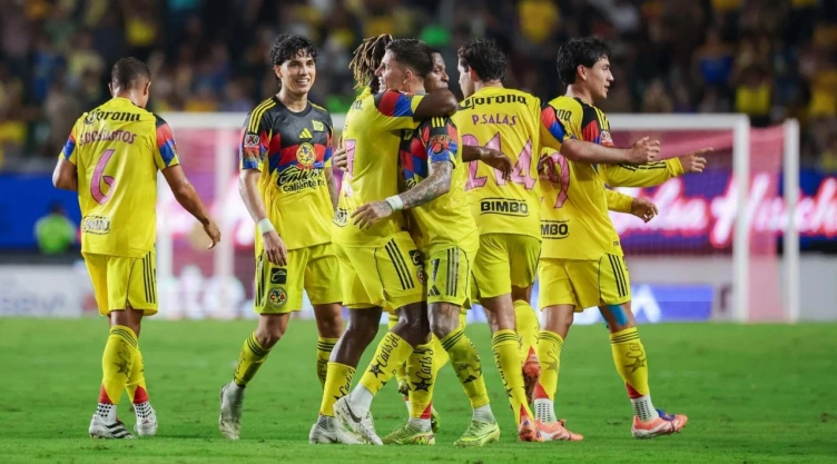 Festejo de gol del América