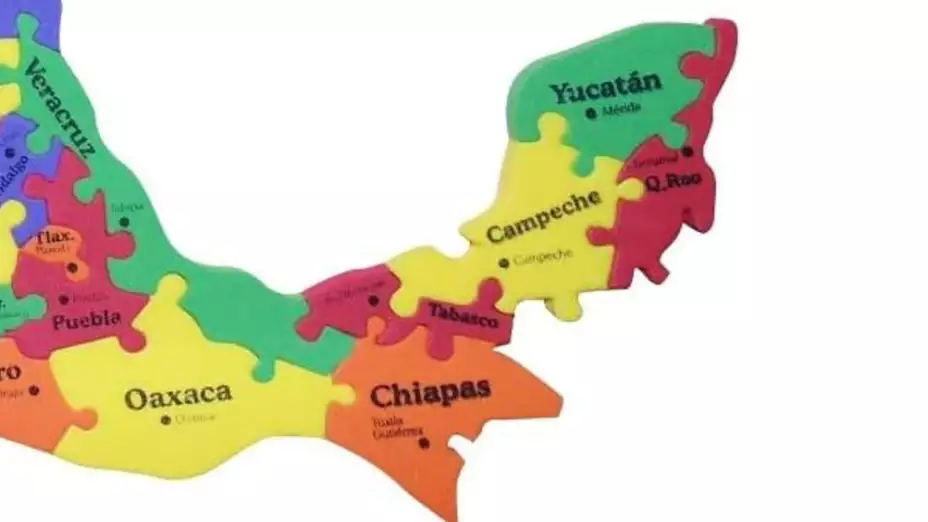 Estados surorientales de México.
