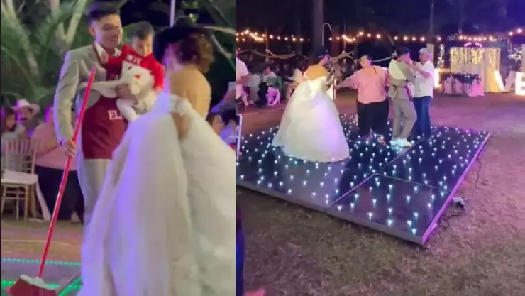 suegra se enoja porque tratan a su hijo como mandilón.