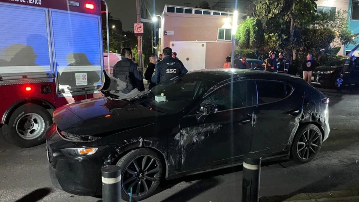 Choque múltiple: conductor pierde el control y causa daños en Benito Juárez