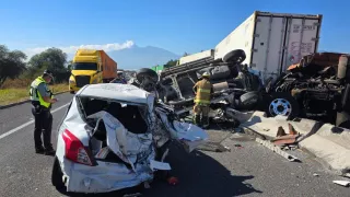 Son 4 los accidentes que provocaron el cierre de la autopista Guadalajara a Colima; hay lesionados