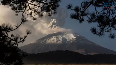  Actividad del volcán Popocatépetl hoy 24 de nov 