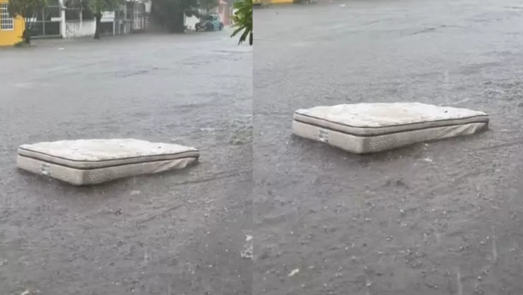 colchón flota en inundaciones
