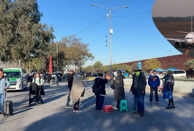 Aeropuerto de Tijuana transporte gratis hoy lunes 10 de marzo de 2025 ¿Dónde tomarlo por bloqueo?