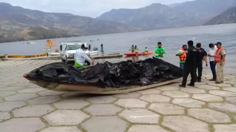 Incendio embarcación Chiapas