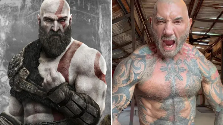 Dave Bautista muestra su preparación para su papel como Kratos en la serie de God of War