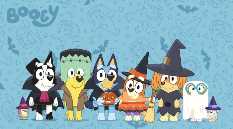 4 plantillas de Bluey con temática de Halloween para imprimir y colorear que los fans de la caricatura amarán