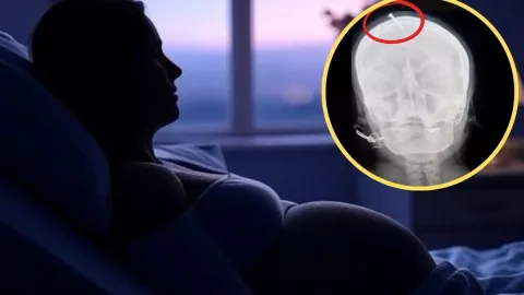 Clavan la cabeza a mujer embarazada