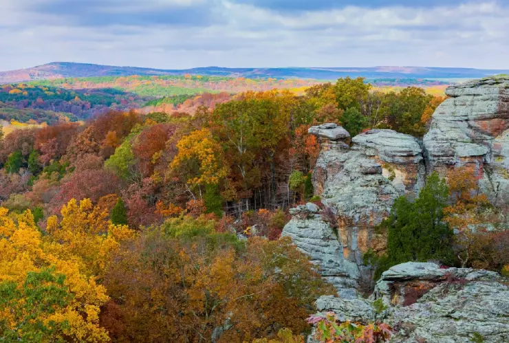 una vista del hermoso paisaje de Garden of the Gods Wilderness