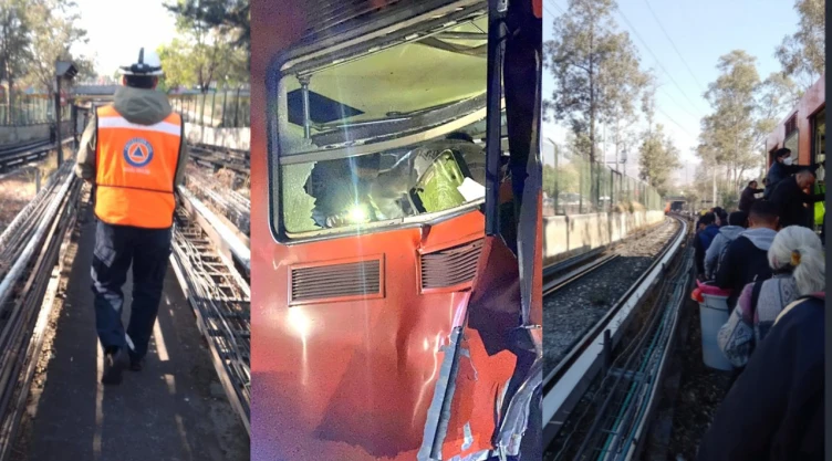 Metro CDMX: Choque de trenes en la Línea 3