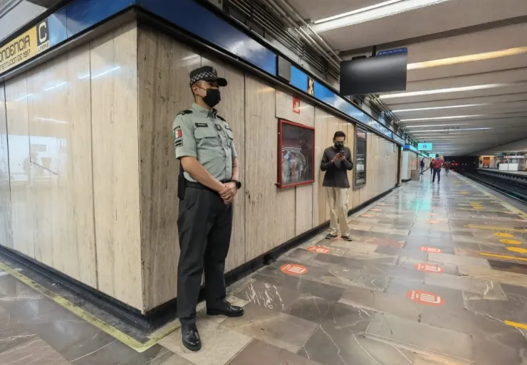 Serán 6 mil efectivos de la Guardia Nacional los que se ubicarán en todas las estaciones del Metro CDMX