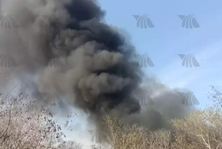 VIDEO_ Reportan incendio en terreno abandonado de Kanasín
