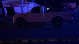 Camioneta baleada en El Batallón, Navolato