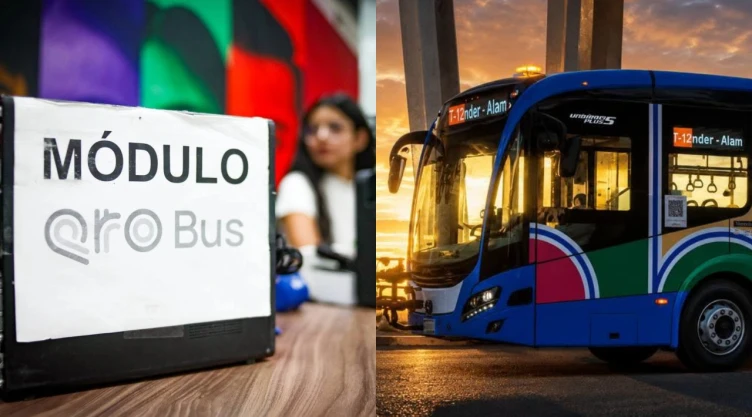 tarjeta y unidad del Qrobus.