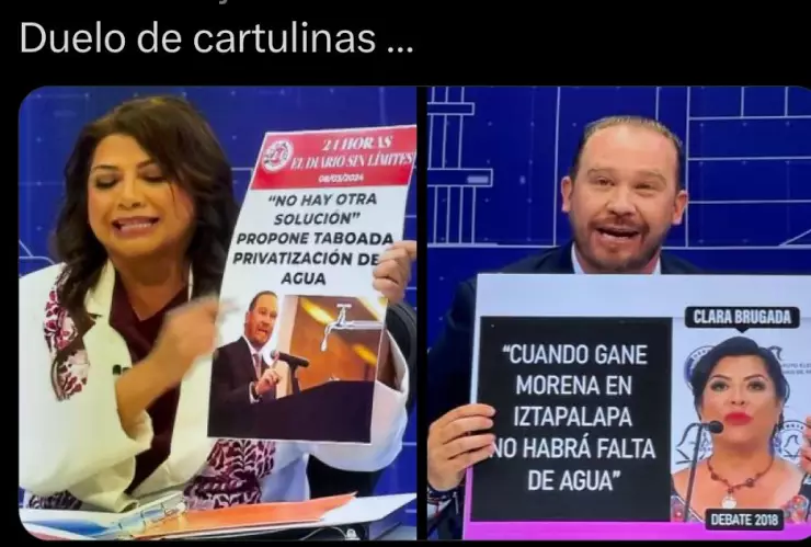 Los mejores MEMES del debate Chilango: ¿Fue un duelo de cartulinas?
