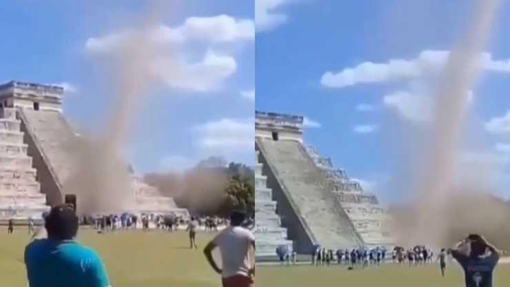 Remolino en Chichén Itzá