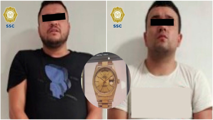 Dos presuntos ladrones fueron detenidos en Iztapalapa, con aparente droga.