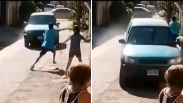 Accidente Mujer al volante atropella a víctima de asalto; video.png