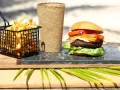 Hamburguesa, papas y refresco para cada integrante de la tribu.