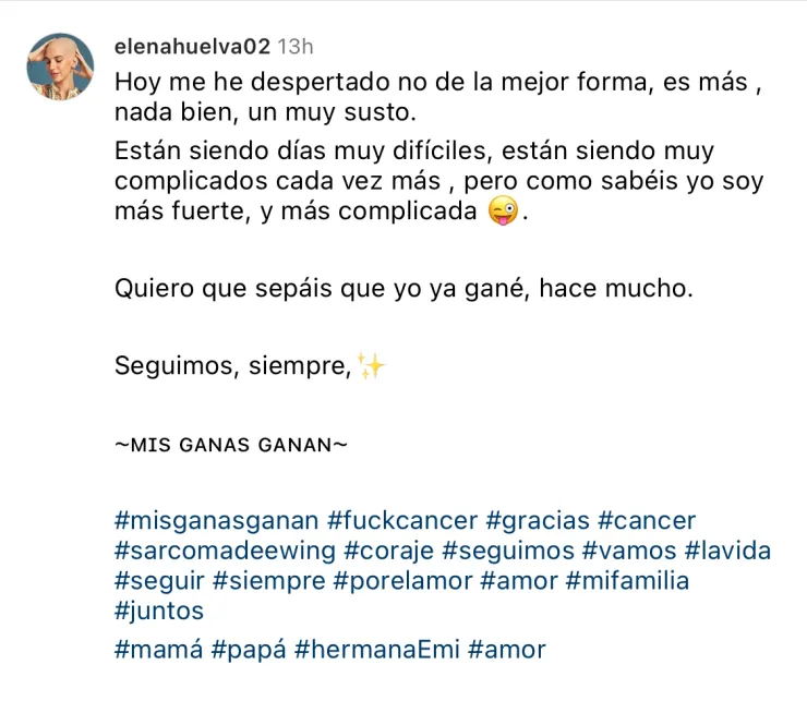Murió Elena Huelva, creadora de contenido, tras lucha contra el cáncer