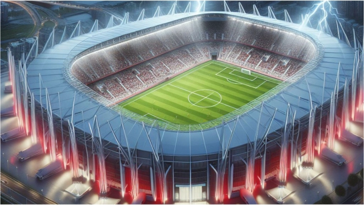 FOTOS_ ¡Es bellísimo! Así se vería el Estadio Victoria de Necaxa en el futuro, según la IA