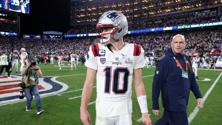 Drake Maye tuvo una de sus peores tardes en el Super Bowl LX